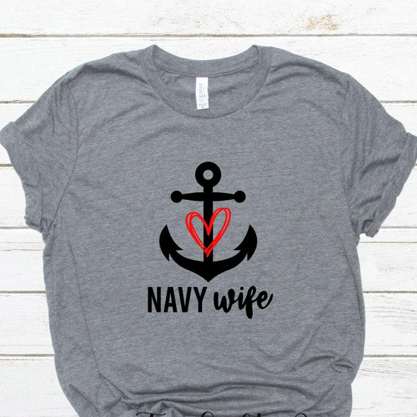Navy Wife Tee Shirt