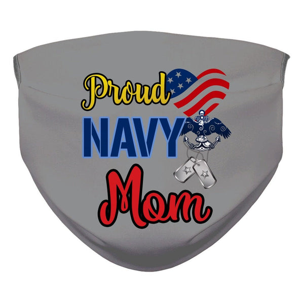 Proud Navy Mom 3 Layer Masks