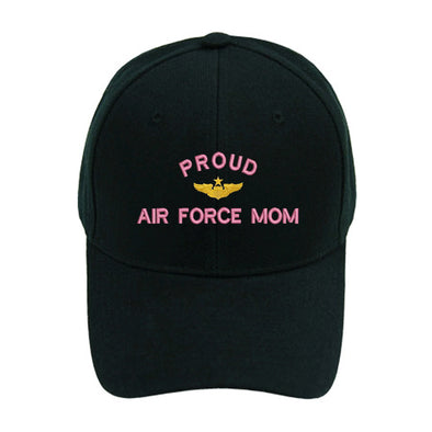 embroidered air force proud mom hat