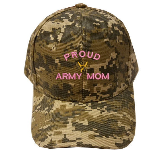 Embroidered Digital Proud army Mom hat