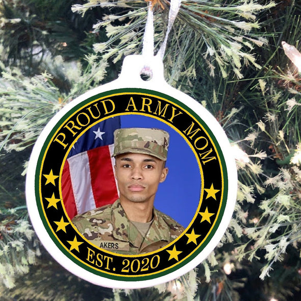 Army Mom Christmas ornament