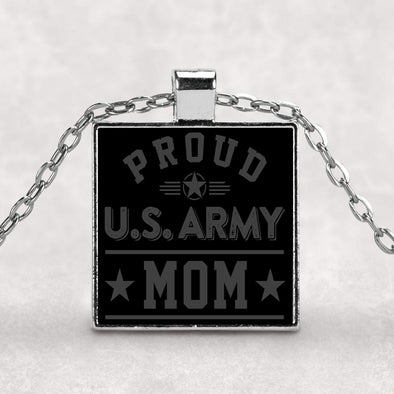 Proud Army Mom Gift Necklace