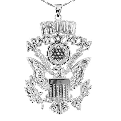Proud Pendant Army Mom Necklace Gift Idea