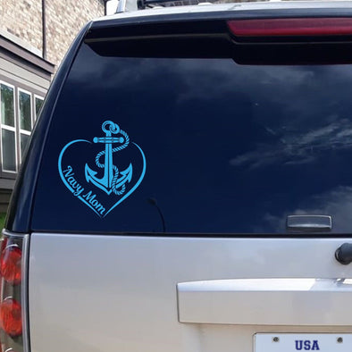 navy mom decal