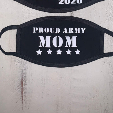 Graphic Face Masks army mom