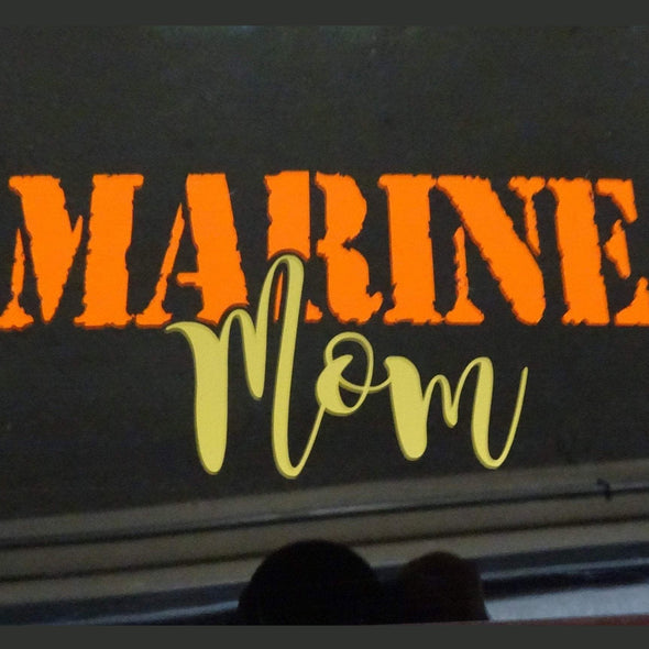 Marine Mom Window Decal