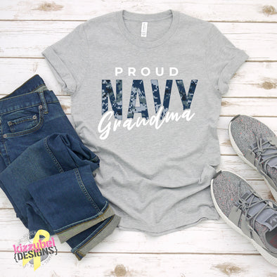 Proud US Navy Grandma Shirt
