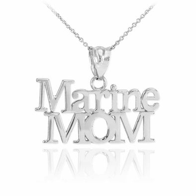 Marine Mom Pendant Necklace