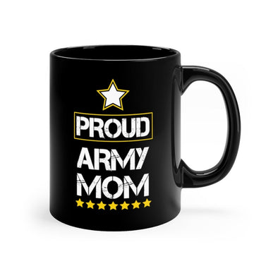 Proud Army Mom Gift Mug Black