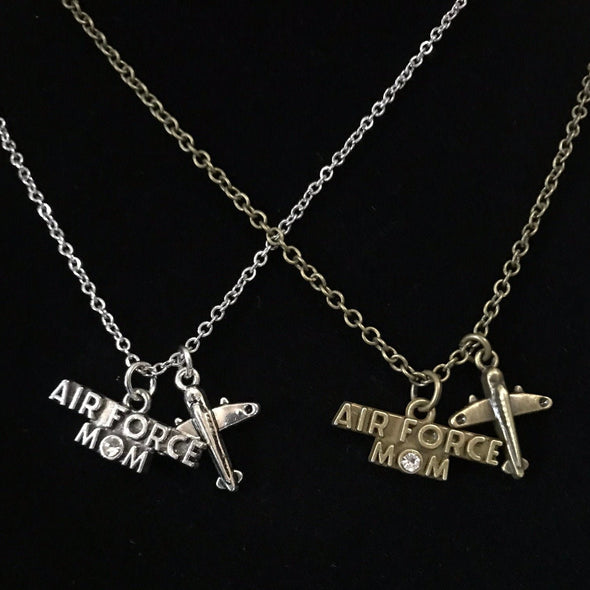 Air Force Mom Necklace accent and coordinating