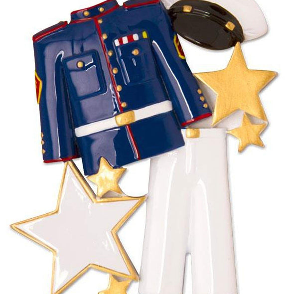 Marine Uniform Christmas Ornament