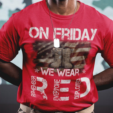 On Friday We Wear Red Grunge T-shirts