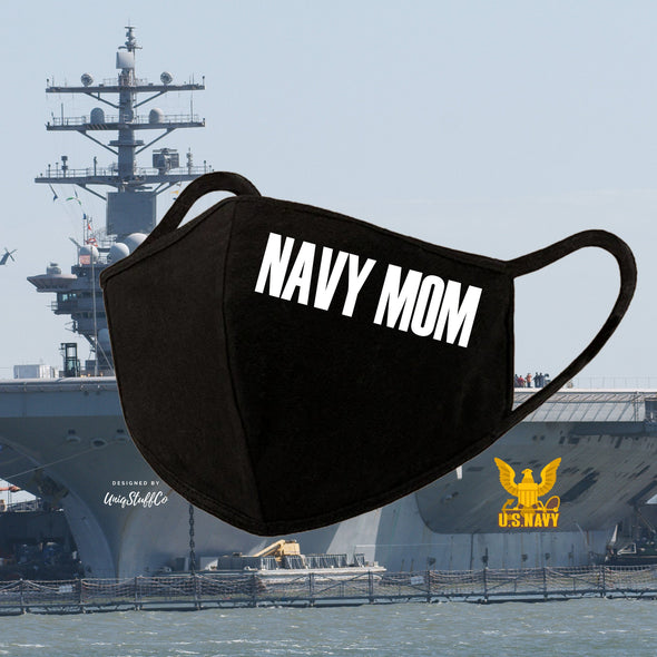US Navy Mom Face Mask Reusable Washable