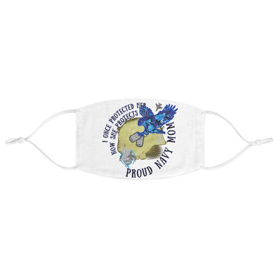 Proud Navy Mom Reusable Face Mask