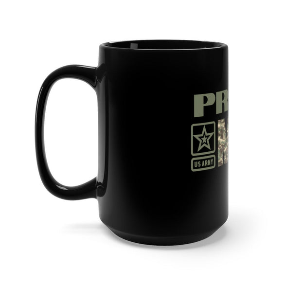 Proud Army Mom Coffee Cup Black Ceramic Mug