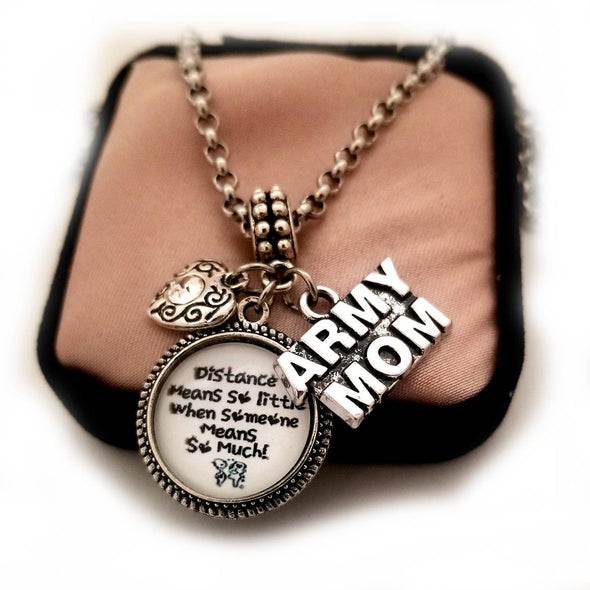 Army Mom Jewelry Gift Necklace Keychain