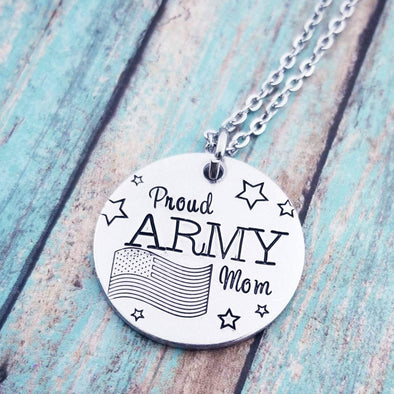 Proud Army Mom Necklace