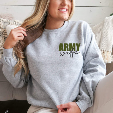 Army Wife Crew-neck Sweatshirt unisex