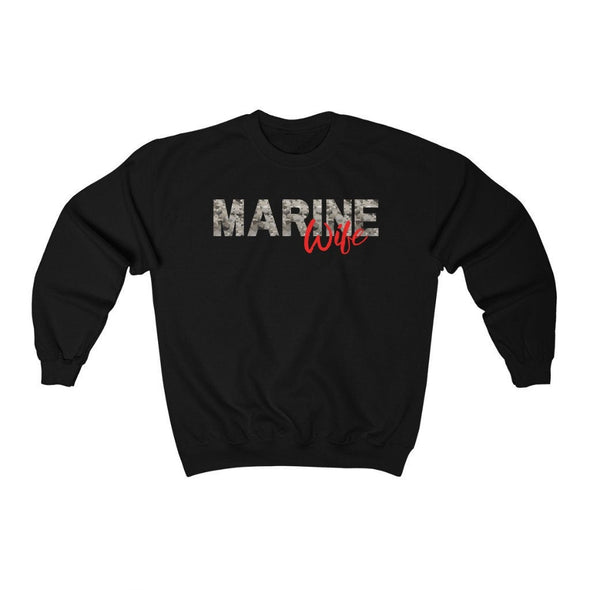 Marine Wife Sweatshirt Camo