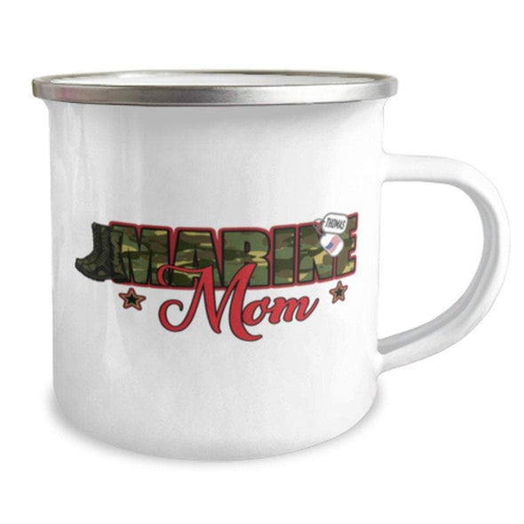 Marine Mom Enamel Mug