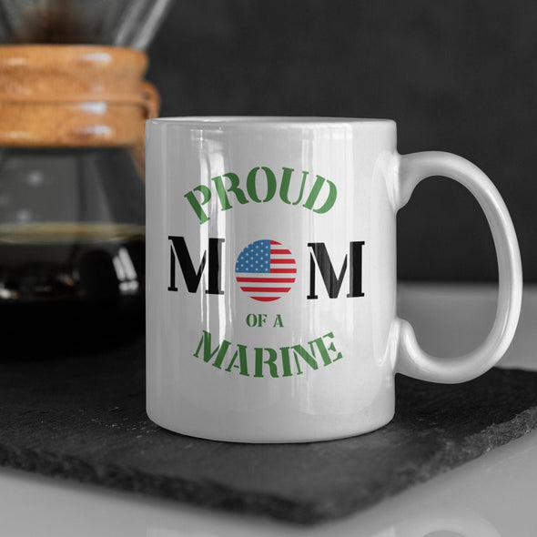 Proud Mom of a Marine Coffee Mug