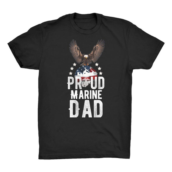 Proud marine dad Organic Adult T-Shirt
