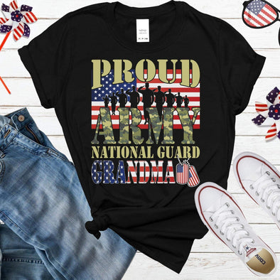 Proud Army National Guard Grandma Shirt
