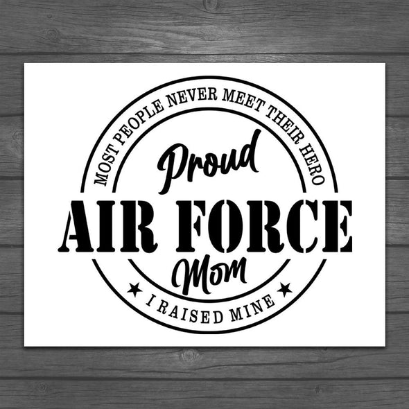 Air Force Mom Raised Decal