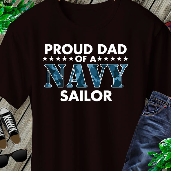 Proud Dad of a Navy Sailor T-Shirt