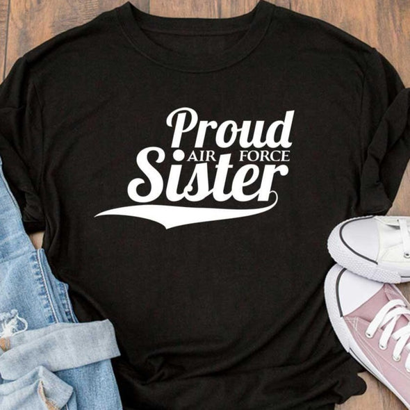 Ladies Proud Air Force Sister T-shirt