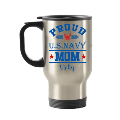 Proud US Navy Mom tumbler