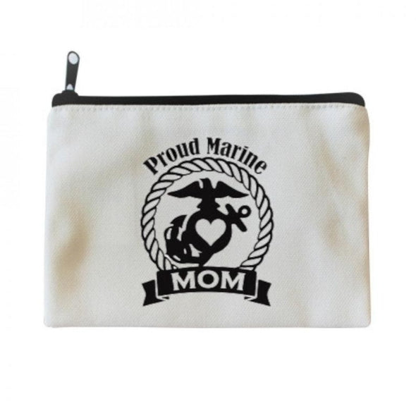 Proud Marine Mom Make-up Bag purse