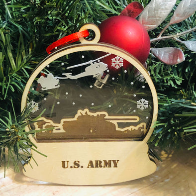 Military Branch Snowglobe Ornament