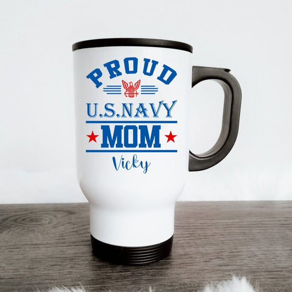 Proud US Navy Mom tumbler