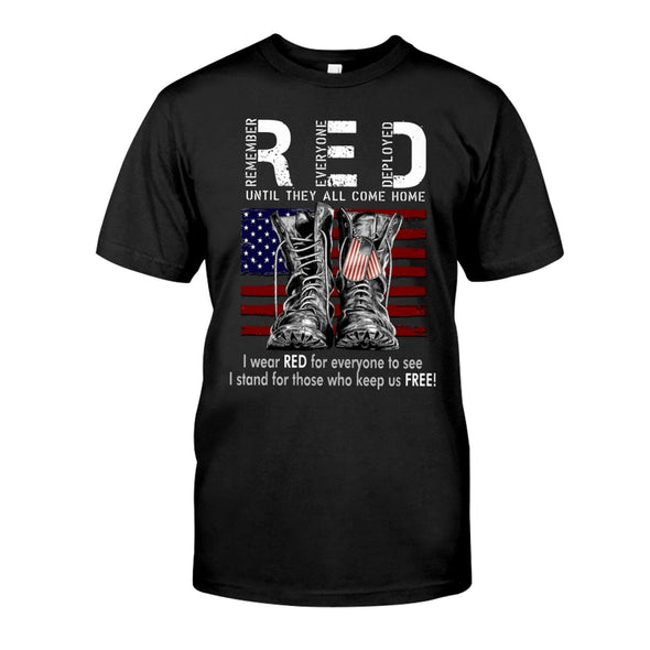 On Friday We Wear Red Until They All Come Home Shirt