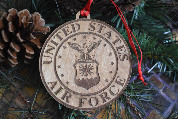 US Military Navy Marines Air Force Ornaments