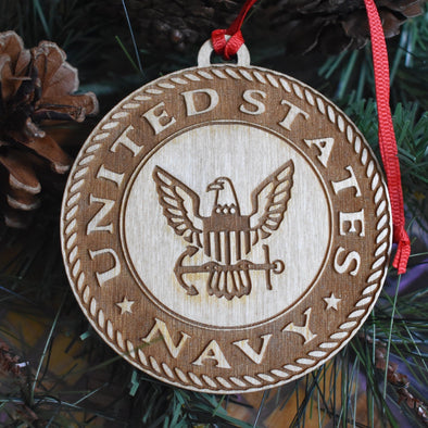 US Military Navy Marines Air Force Ornaments