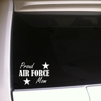 Proud Air Force Mom Car Decal Vinyl