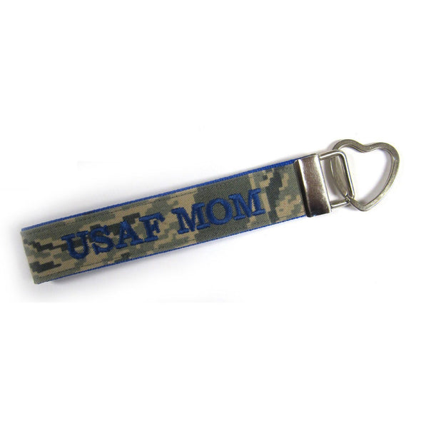 Air Force Mom Customizable ACU Name Tape Key Chain
