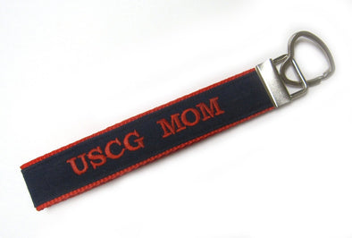 Coast Guard Mom Customizable ACU Name Tape Key Chain - MotherProud