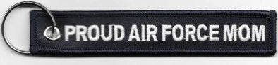 Proud Air Force Mom Embroidered Key Ring - MotherProud