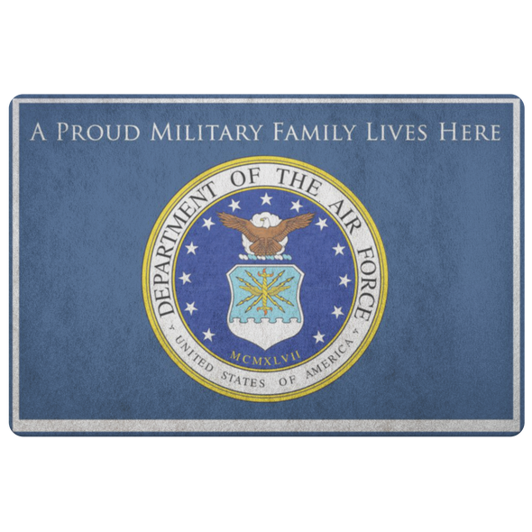A Proud Military Family Lives Here Doormat - MotherProud