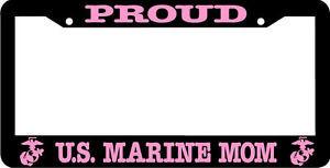 Proud US Marine MOM License Plate Frame - MotherProud