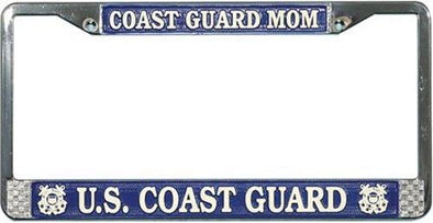 US Coast Guard Mom License Plate Frame USCG - MotherProud