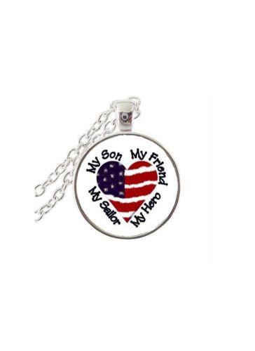 Proud Mom Of Navy Sailor Jewelry Pendant Necklace - MotherProud