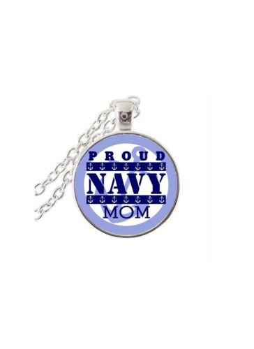 Proud Navy Mom Jewelry Pendant Necklace - MotherProud
