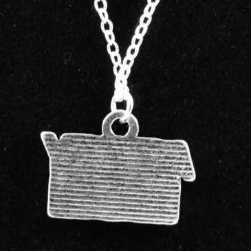 16" ARMY MOM Charm Necklace Silver Plated 925 Chain - MotherProud