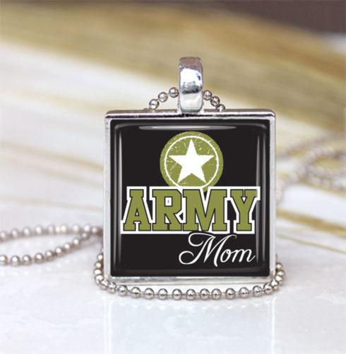 Handmade Army Mom Pendant Necklace - MotherProud