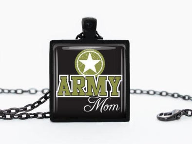 Handmade Pendant Army Mom Necklace - MotherProud