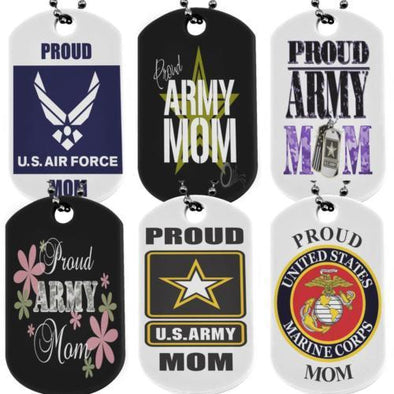 Military Mom Dog Tag Necklaces - MotherProud